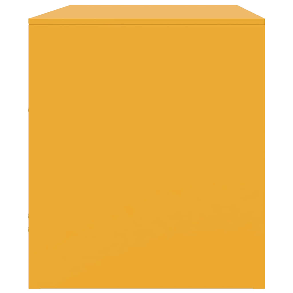 TV-Möbel DIV. TV-Skåp senapsgul 67x39x44 cm stål