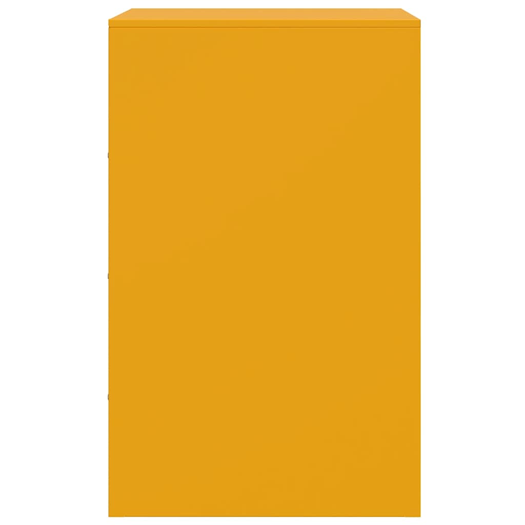 Sängbord Nattduksbord DIV. Sängskåp senapsgul 34,5x39x62 cm stål