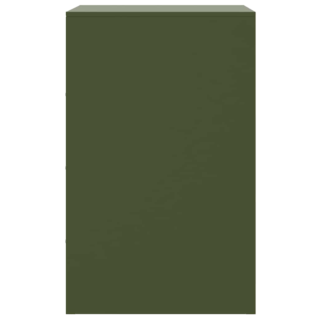 Sängbord Nattduksbord DIV. Sängskåp olivgrön 34,5x39x62 cm stål