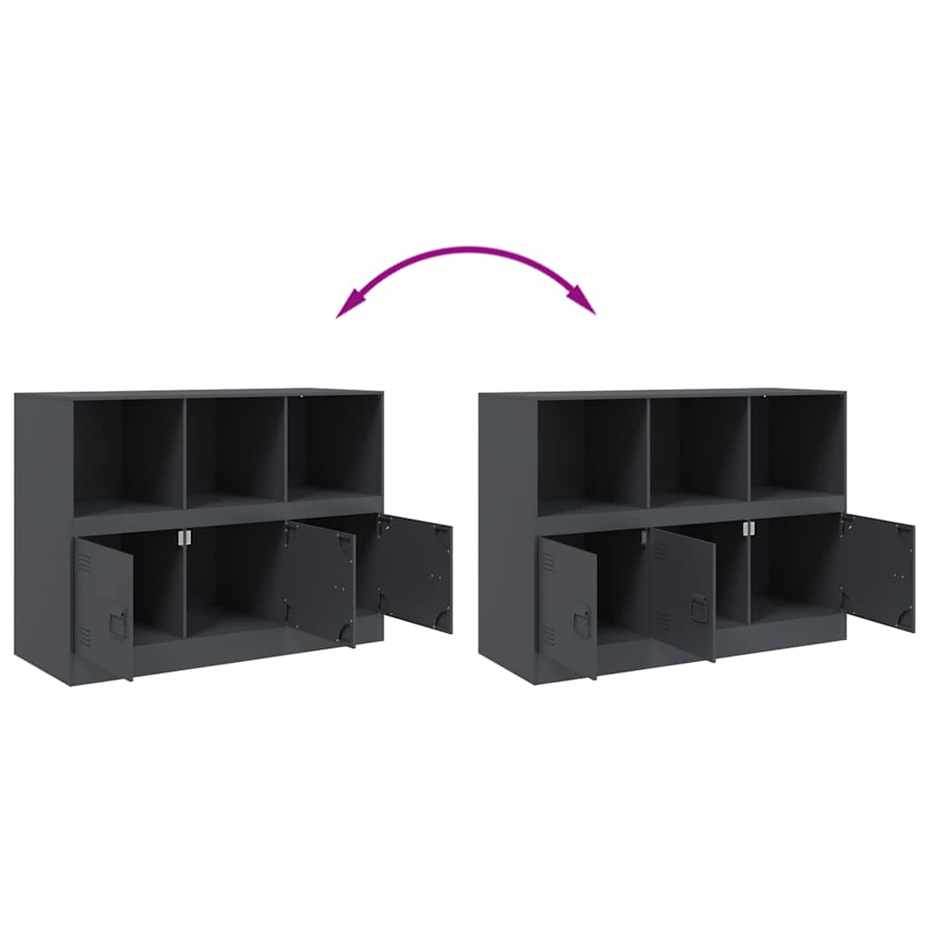 Skänk DIV. antracit 99x39x73 cm stål