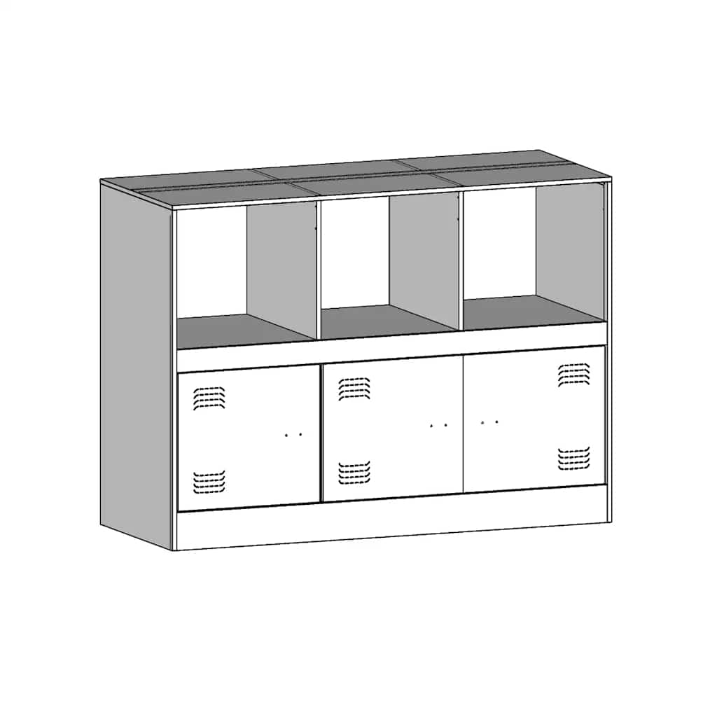 Skänk DIV. olivgrön 99x39x73 cm stål