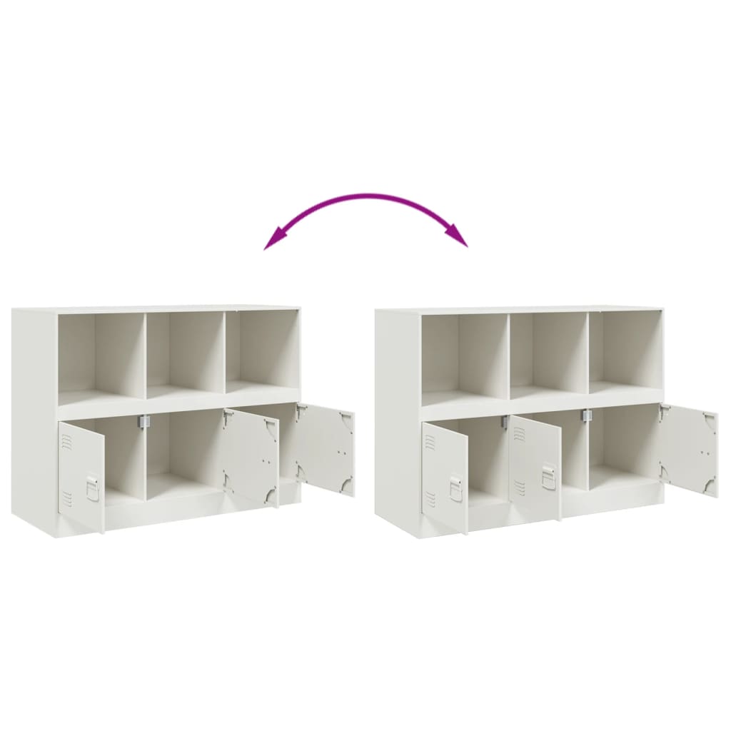 Skänk DIV. Vit 99x39x73 cm stål