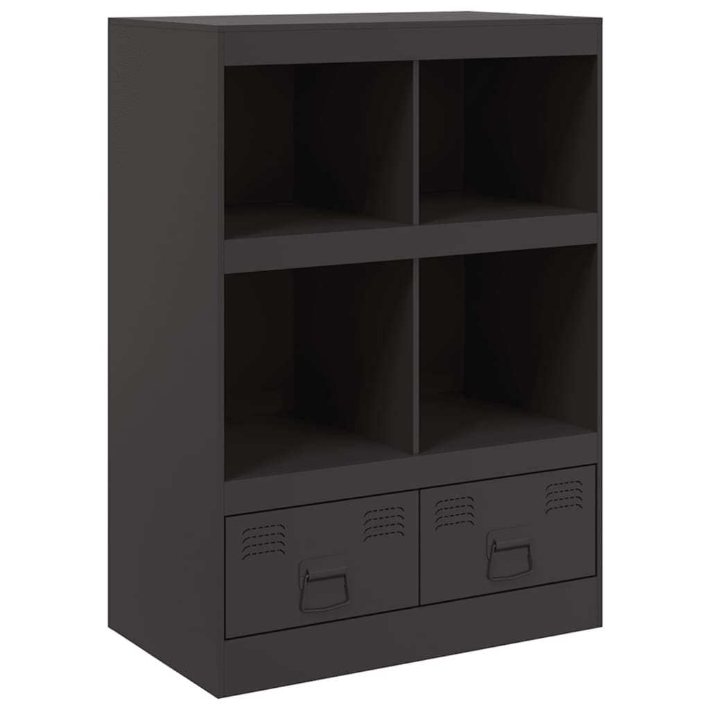 Skåp Svart 67x39x95 cm stål