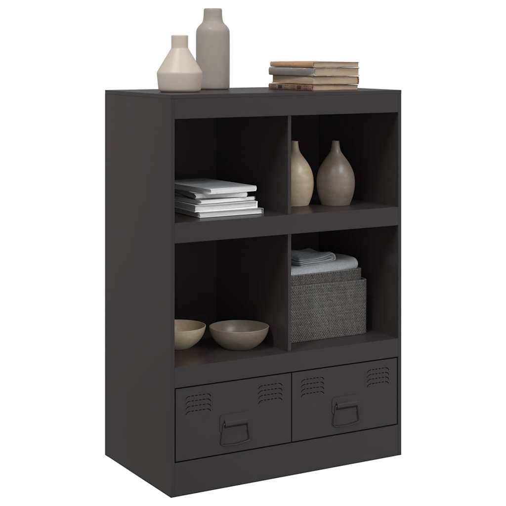 Skåp Svart 67x39x95 cm stål