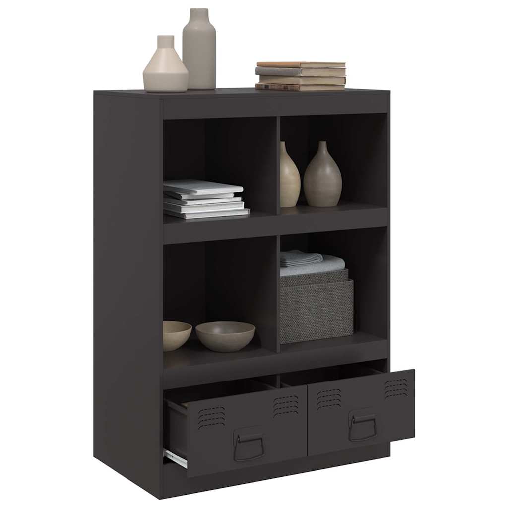 Skåp Svart 67x39x95 cm stål