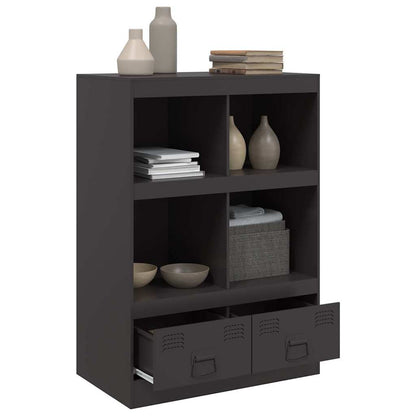 Skåp Svart 67x39x95 cm stål
