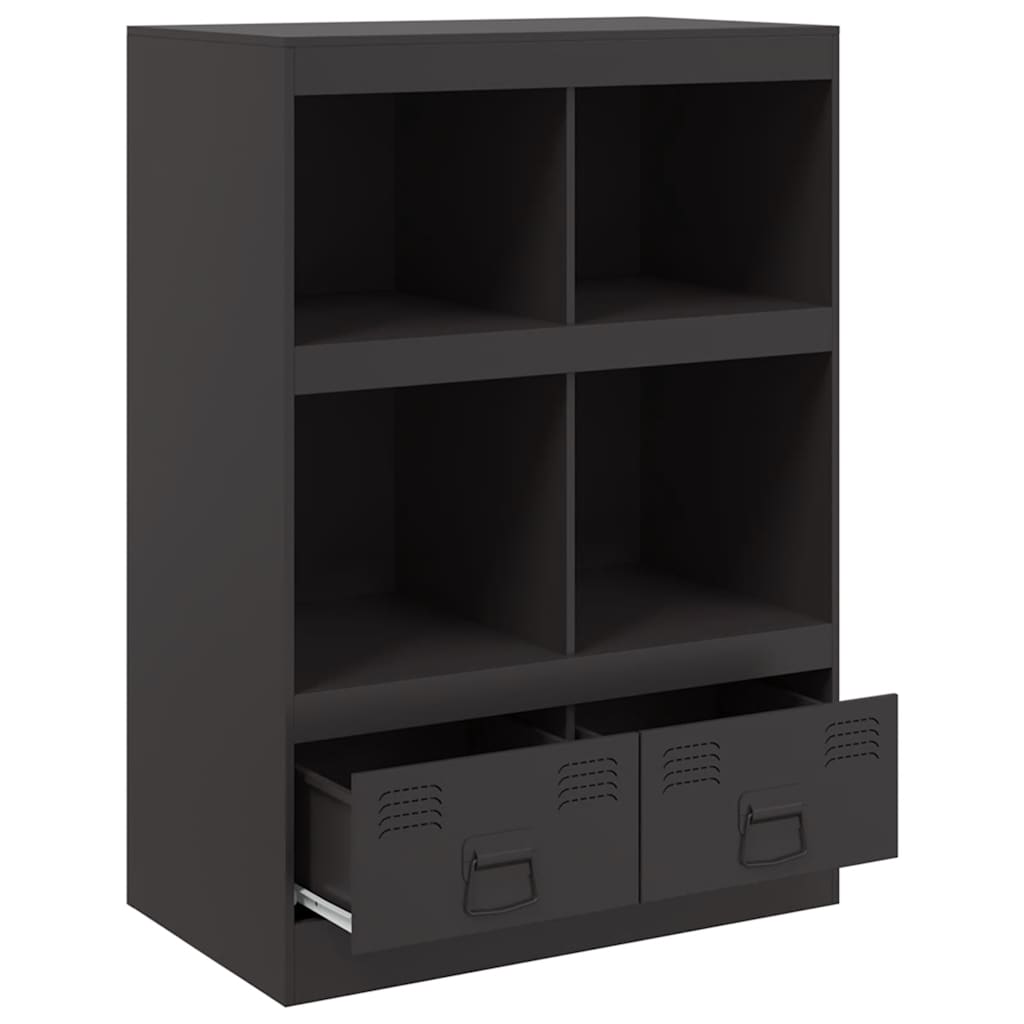 Skåp Svart 67x39x95 cm stål
