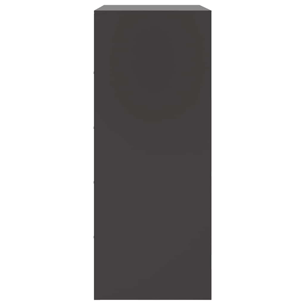 Skåp Svart 67x39x95 cm stål