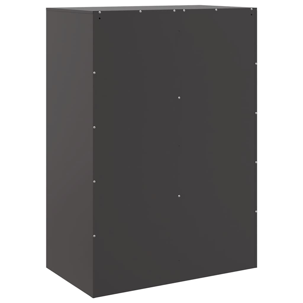 Skåp Svart 67x39x95 cm stål
