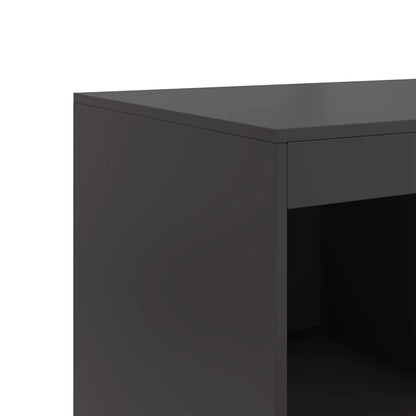 Skåp Svart 67x39x95 cm stål