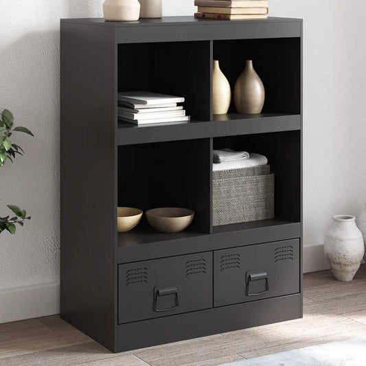 Skåp Svart 67x39x95 cm stål
