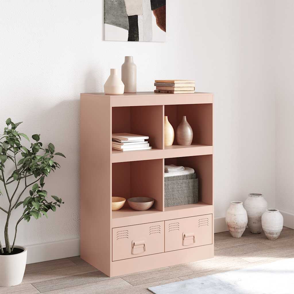 Skåp DIV. rosa 67x39x95 cm stål