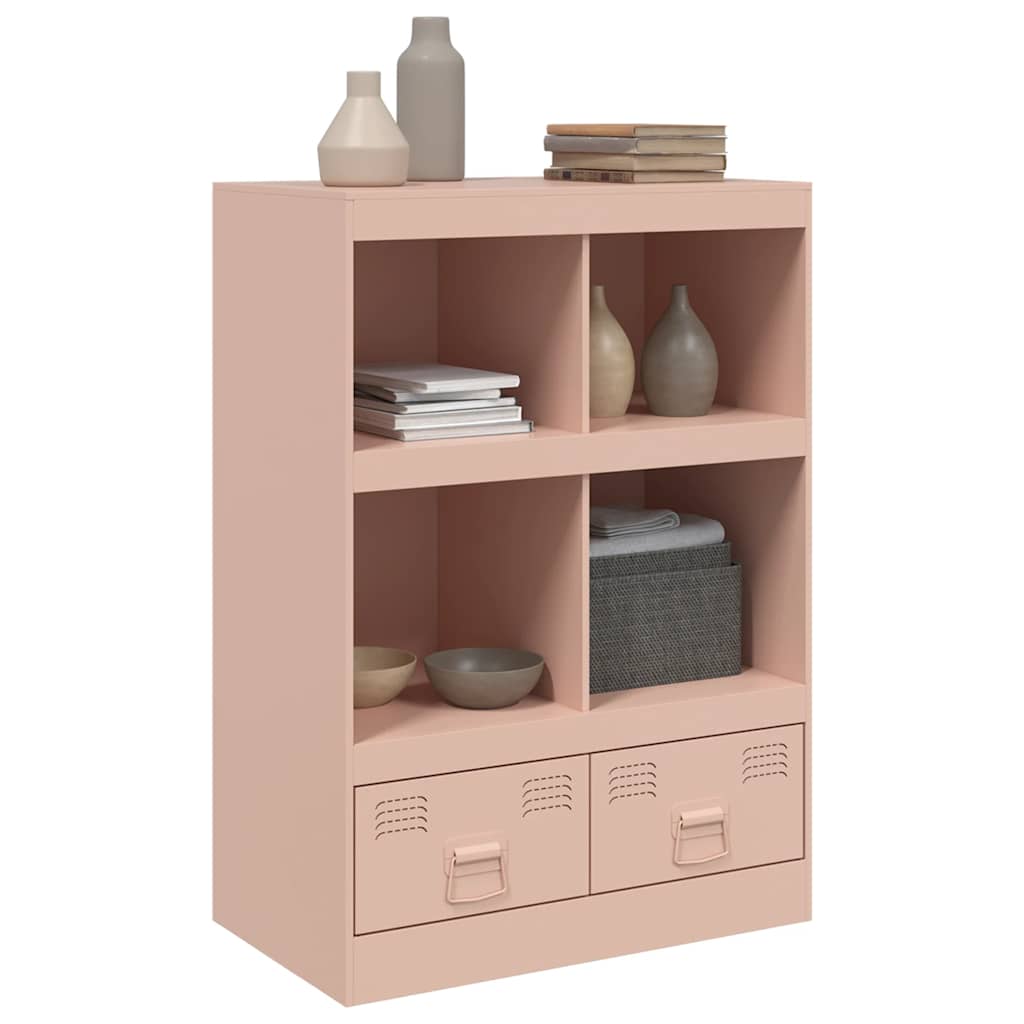Skåp DIV. rosa 67x39x95 cm stål