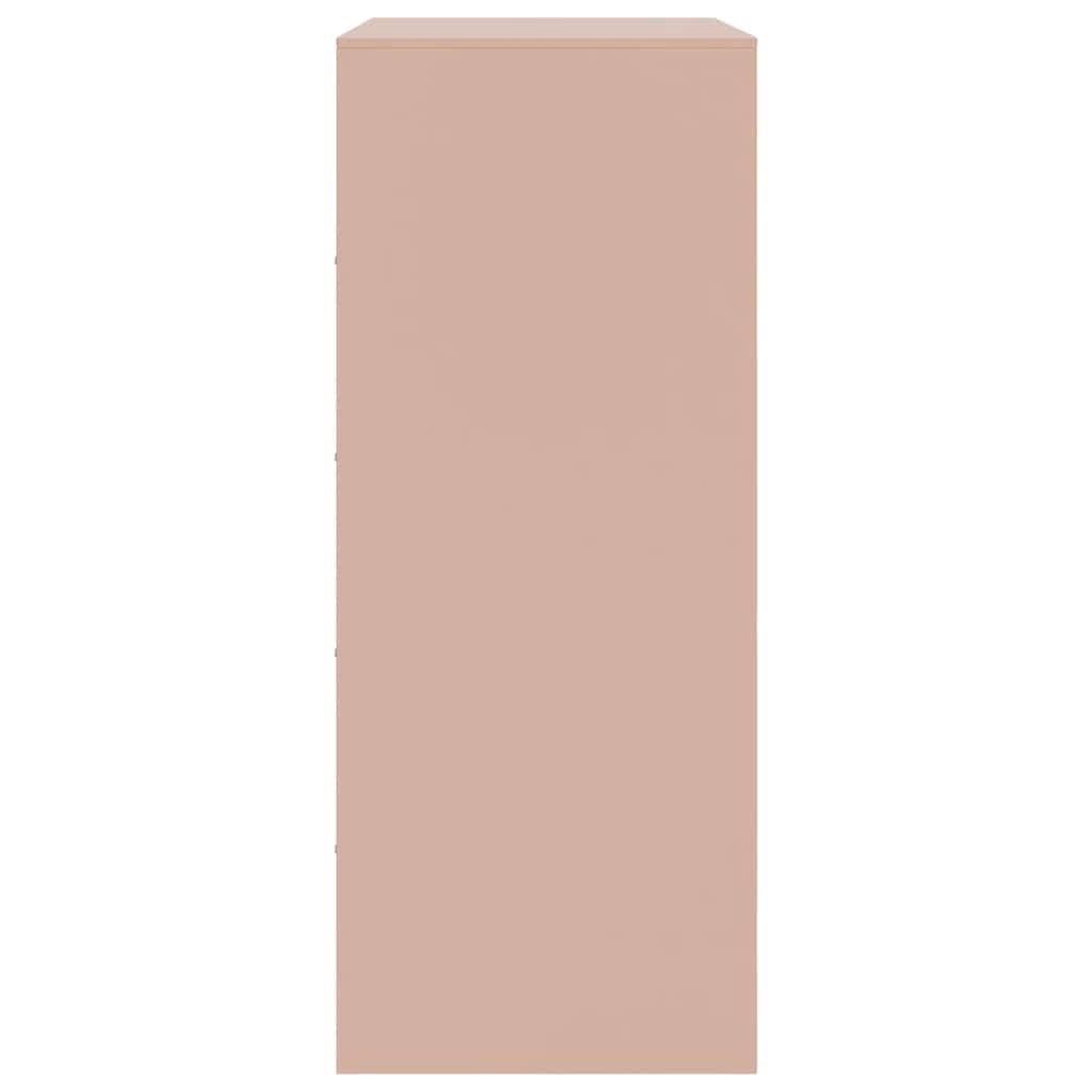 Skåp DIV. rosa 67x39x95 cm stål