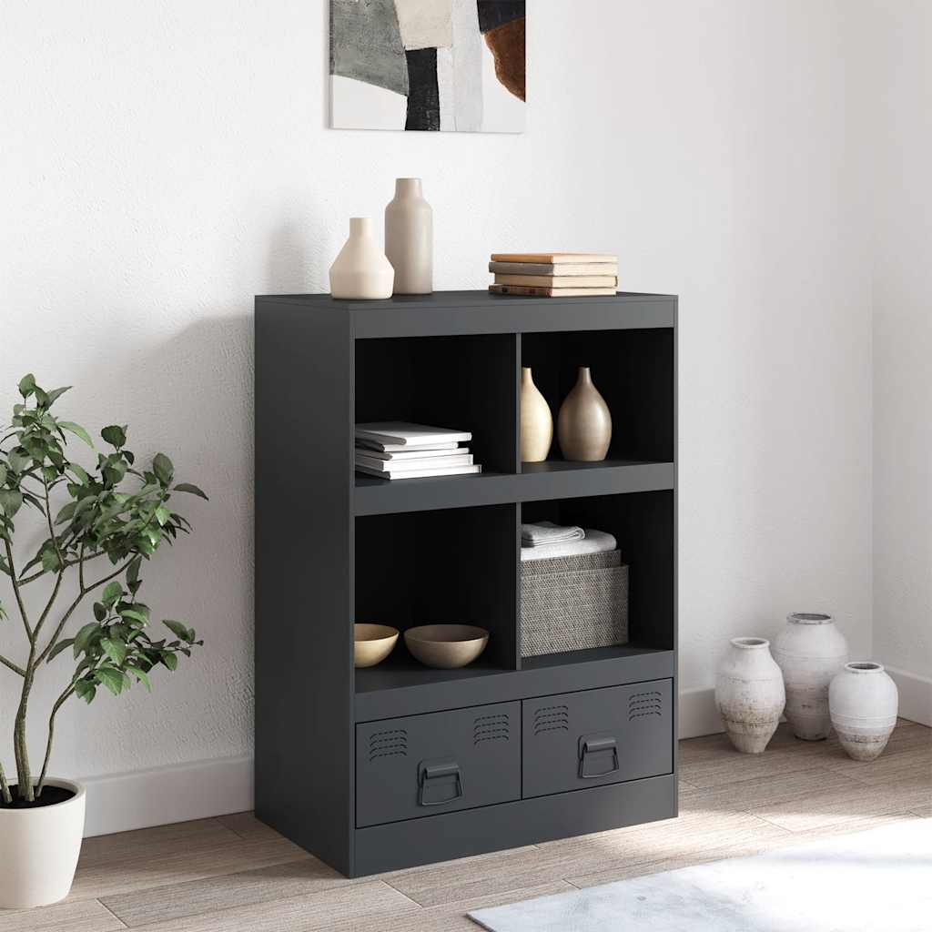 Skåp DIV. antracit 67x39x95 cm stål