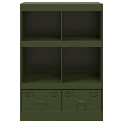Skåp DIV. olivgrön 67x39x95 cm stål