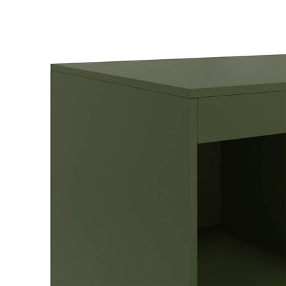 Skåp DIV. olivgrön 67x39x95 cm stål