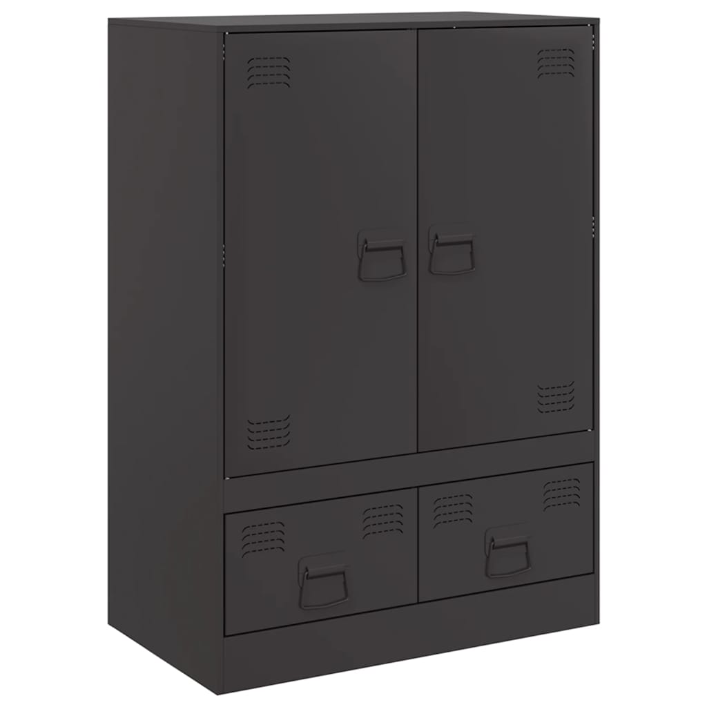 Skåp DIV. Svart 67x39x95 cm stål