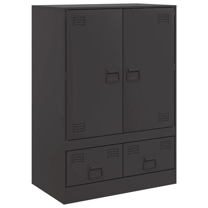Skåp DIV. Svart 67x39x95 cm stål