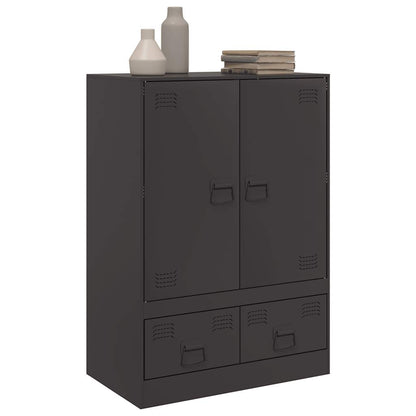 Skåp DIV. Svart 67x39x95 cm stål