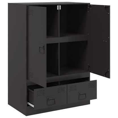 Skåp DIV. Svart 67x39x95 cm stål