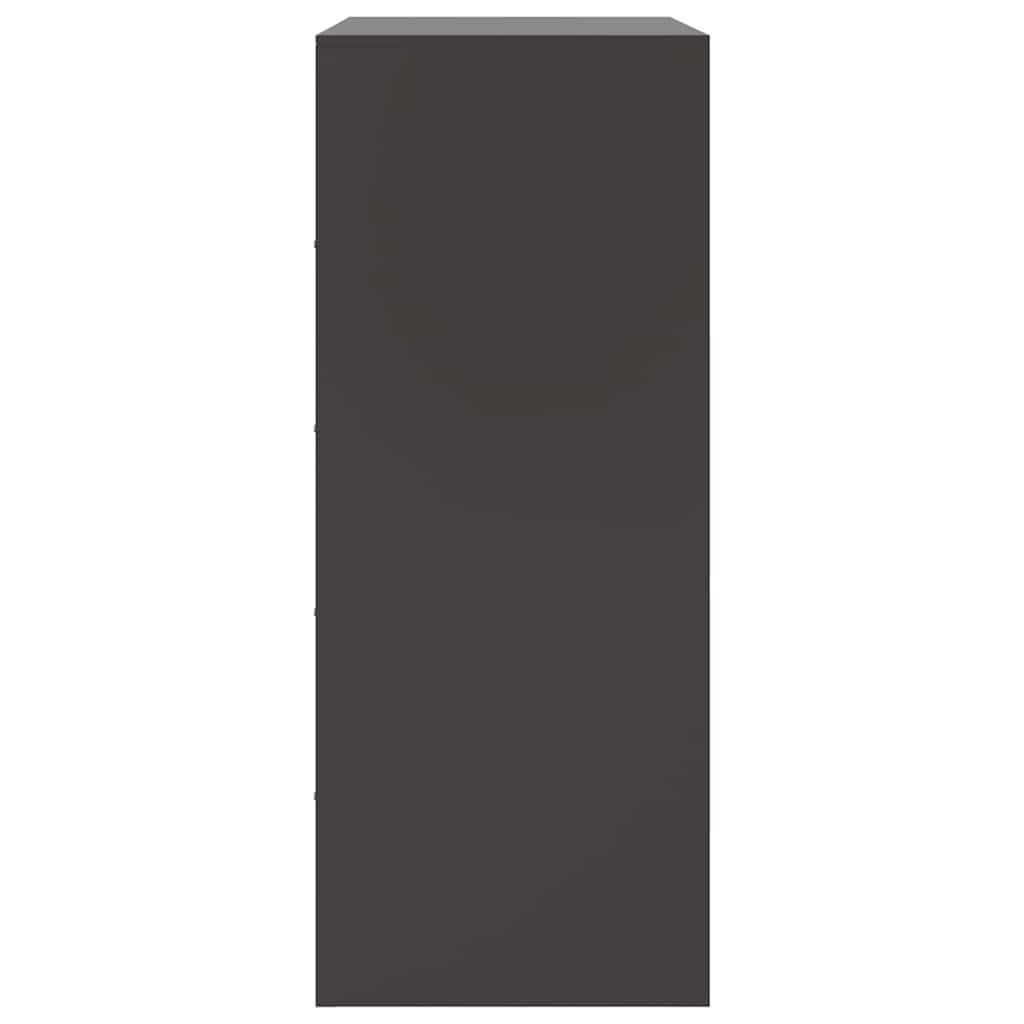 Skåp DIV. Svart 67x39x95 cm stål