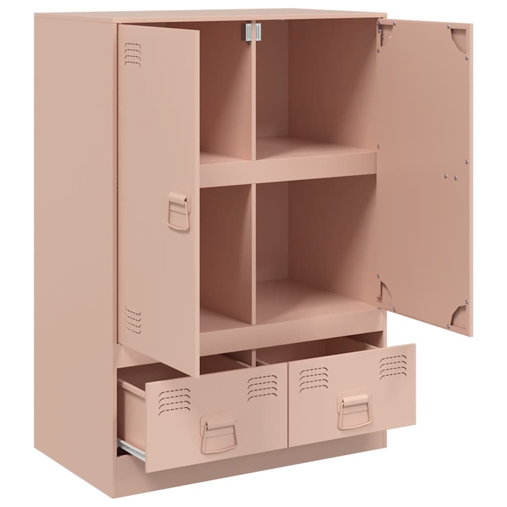 Skåp DIV. rosa 67x39x95 cm stål