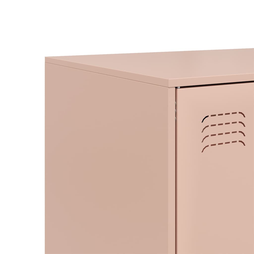 Skåp DIV. rosa 67x39x95 cm stål