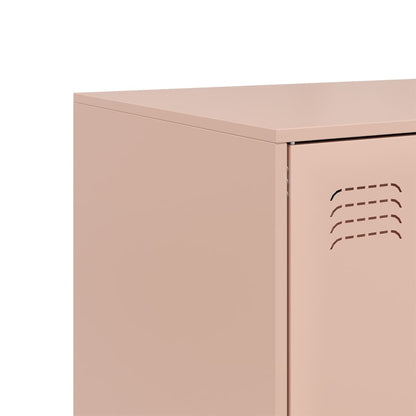 Skåp DIV. rosa 67x39x95 cm stål