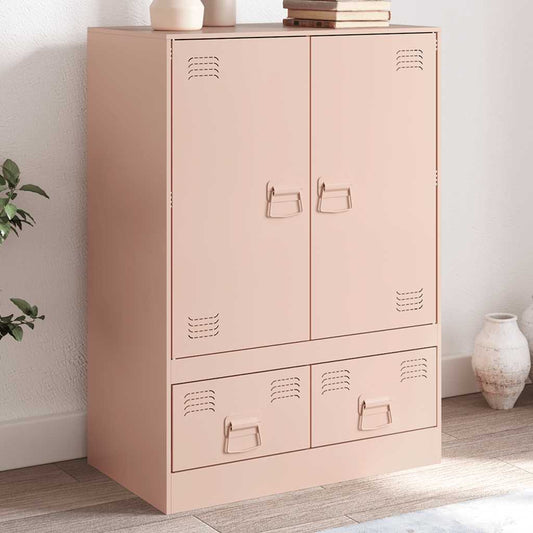 Skåp DIV. rosa 67x39x95 cm stål