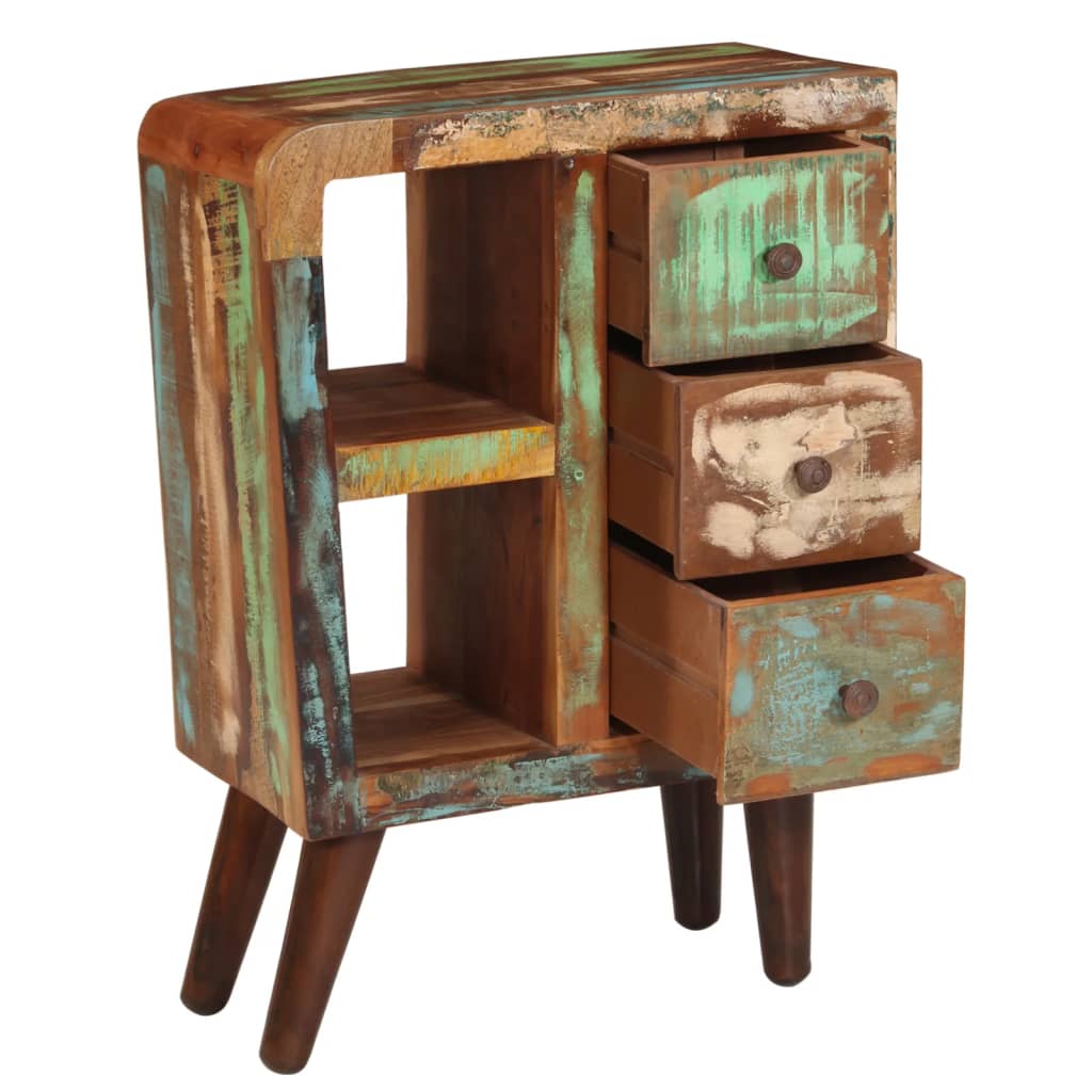 Skänk Trä 55x30x80 cm massivt återvunnet trä