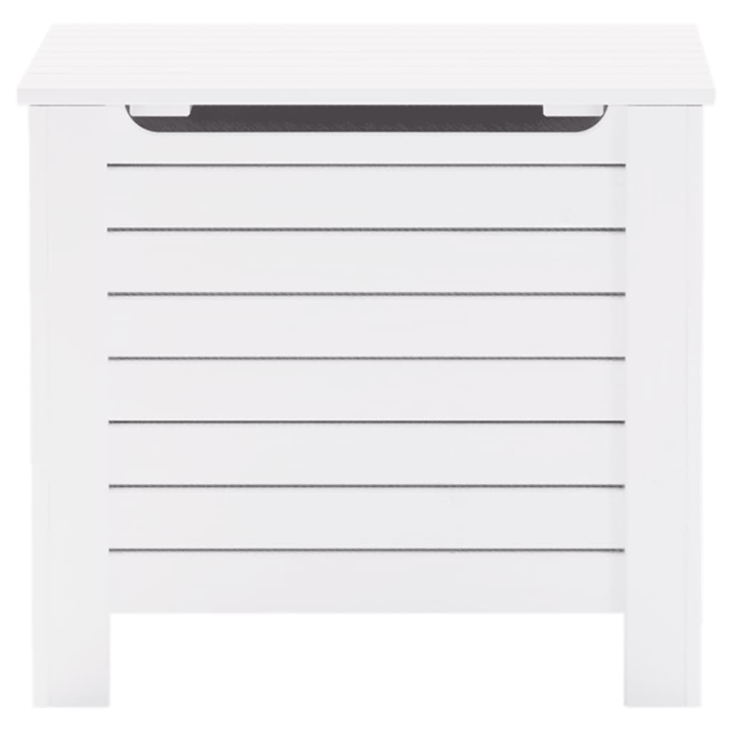 Förvaringsbänk med lock RANA Vit 60x49x54 cm massiv furu