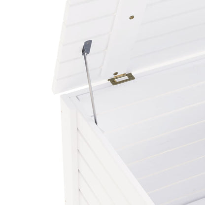 Förvaringsbänk med lock RANA Vit 60x49x54 cm massiv furu