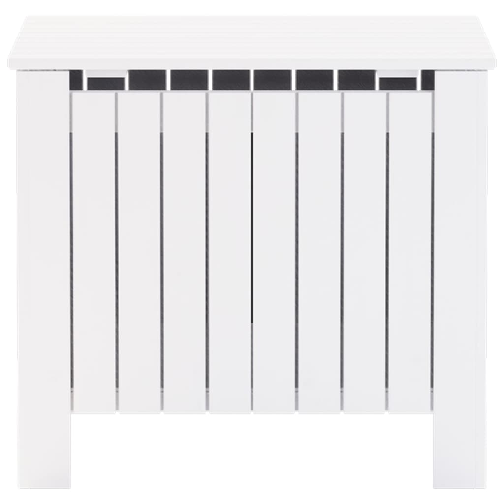 Förvaringsbänk med lock RANA Vit 60x49x54 cm massiv furu