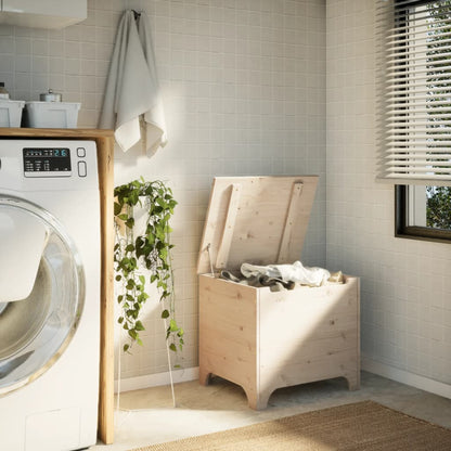 Förvaringsbänk med lock RANA 60x49x54 cm massiv furu