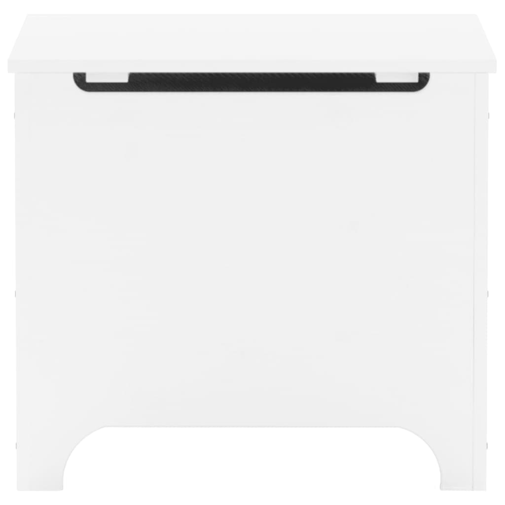 Förvaringsbänk med lock RANA Vit 60x49x54 cm massiv furu