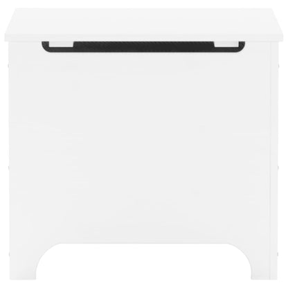 Förvaringsbänk med lock RANA Vit 60x49x54 cm massiv furu
