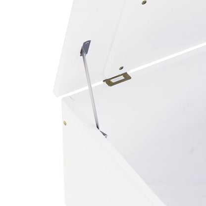 Förvaringsbänk med lock RANA Vit 60x49x54 cm massiv furu
