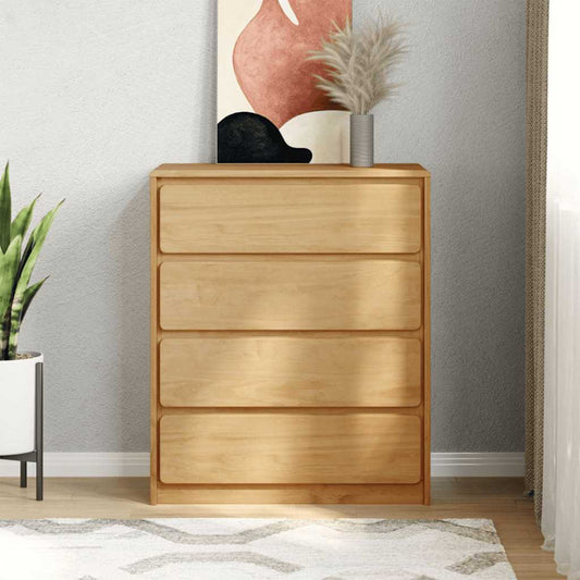 Byrå Trä SAUDA Ek 76,5x39x91 cm massiv furu
