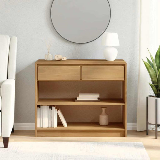 Avlastningsbord Konsollbord Trä SAUDA Ek 89,5x36,5x73 cm massiv furu