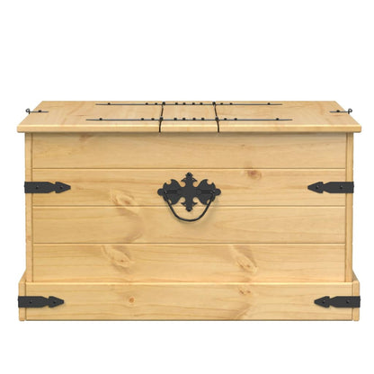Förvaringsbänk Förvaringslåda Corona 78x78x45 cm massiv furu