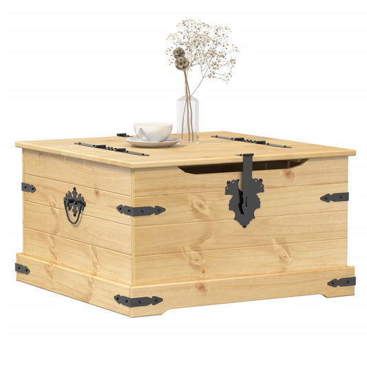 Förvaringsbänk Förvaringslåda Corona 78x78x45 cm massiv furu