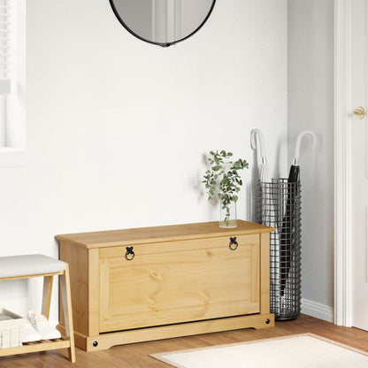 Skoställ Trä Skoskåp Corona 99x32x47 cm massiv furu