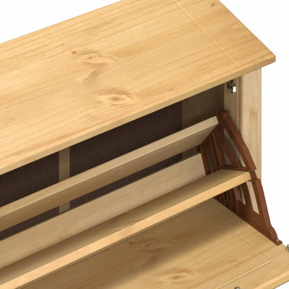 Skoställ Trä Skoskåp Corona 99x32x163,5 cm massiv furu