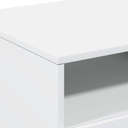 Soffbord Vit LED 90x49x40 cm