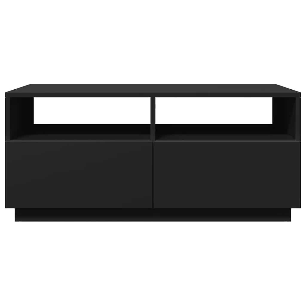 Soffbord Svart LED 90x49x40 cm