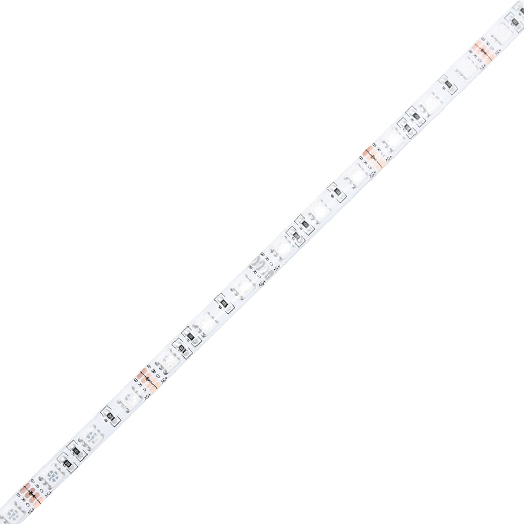 Soffbord Svart LED 90x49x40 cm