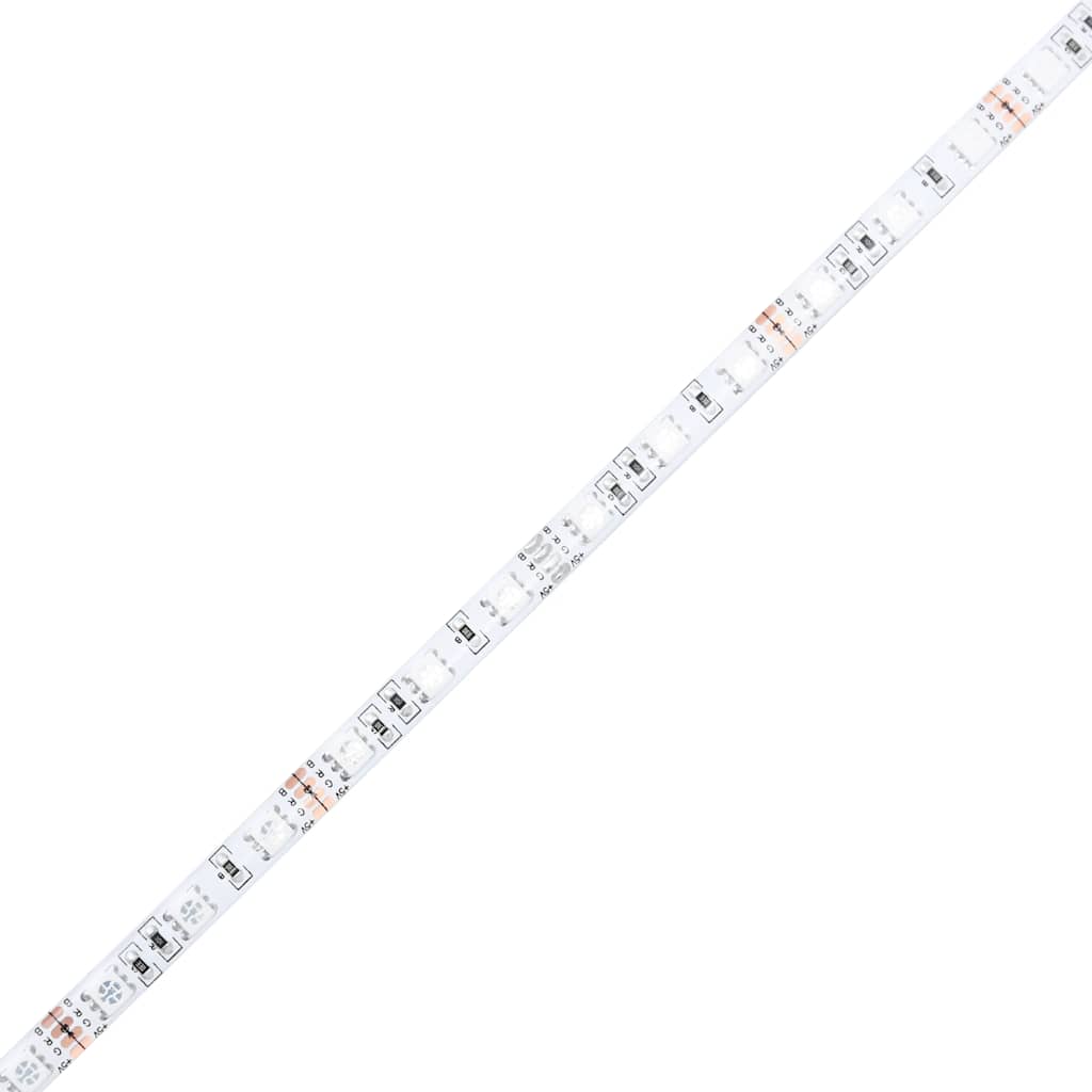 Soffbord Brun Ek LED 90x49x40 cm