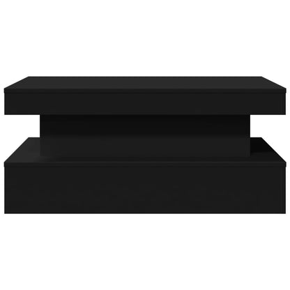 Soffbord Svart LED 90x50x40 cm