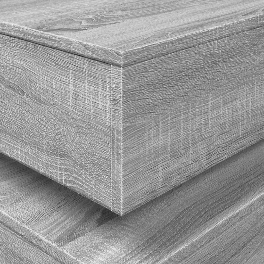 Soffbord Sonoma Grå LED Sonoma Grå 50x50x40 cm